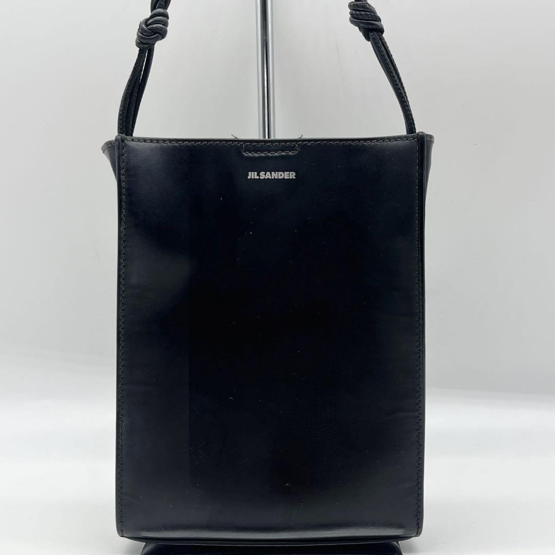 美品 ジルサンダー タングル スモール シルバー ロゴ ショルダー