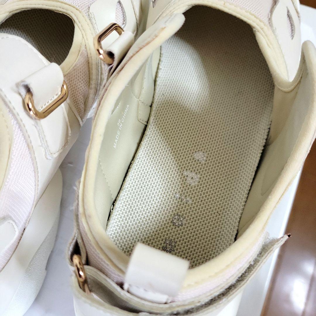 ルシーダ　Equuleus/エクレウス（White）ベルクロボリュームスニーカー