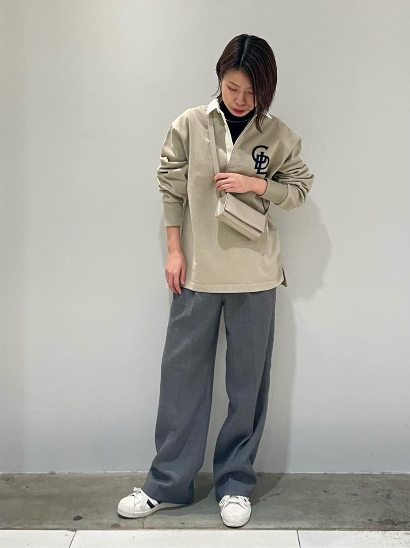 Spick and Span スピックアンドスパン　ラガーシャツ　ベージュ
