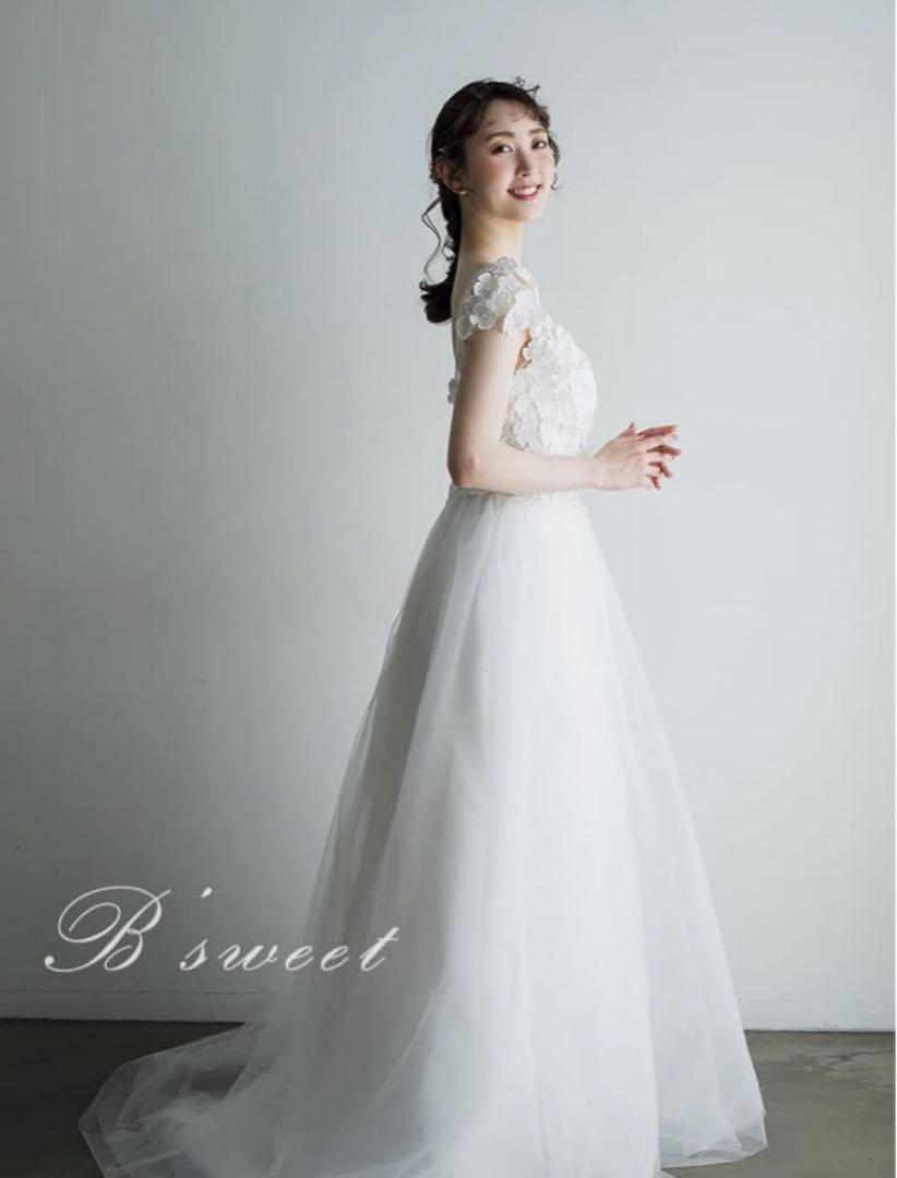 [B'sweet] ウエディングドレス 【wd376jj】Aライン 花嫁ドレス