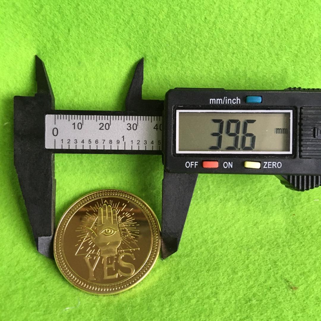 イエスノーコイン ケース付き Yes No coin ゴールドB - メルカリ