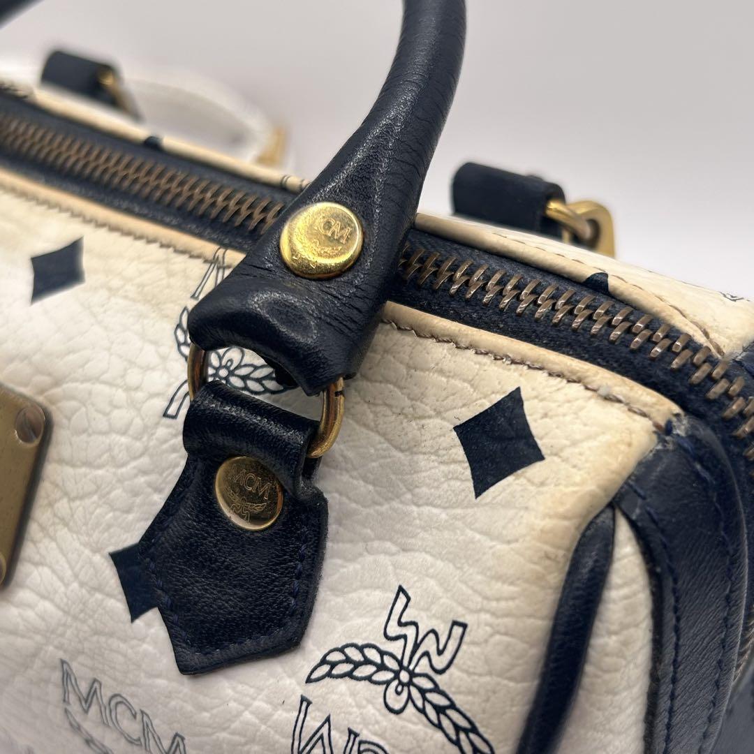 ヴィンテージ　MCM エムシーエム　ミニボストン ハンドバッグ　ショルダー