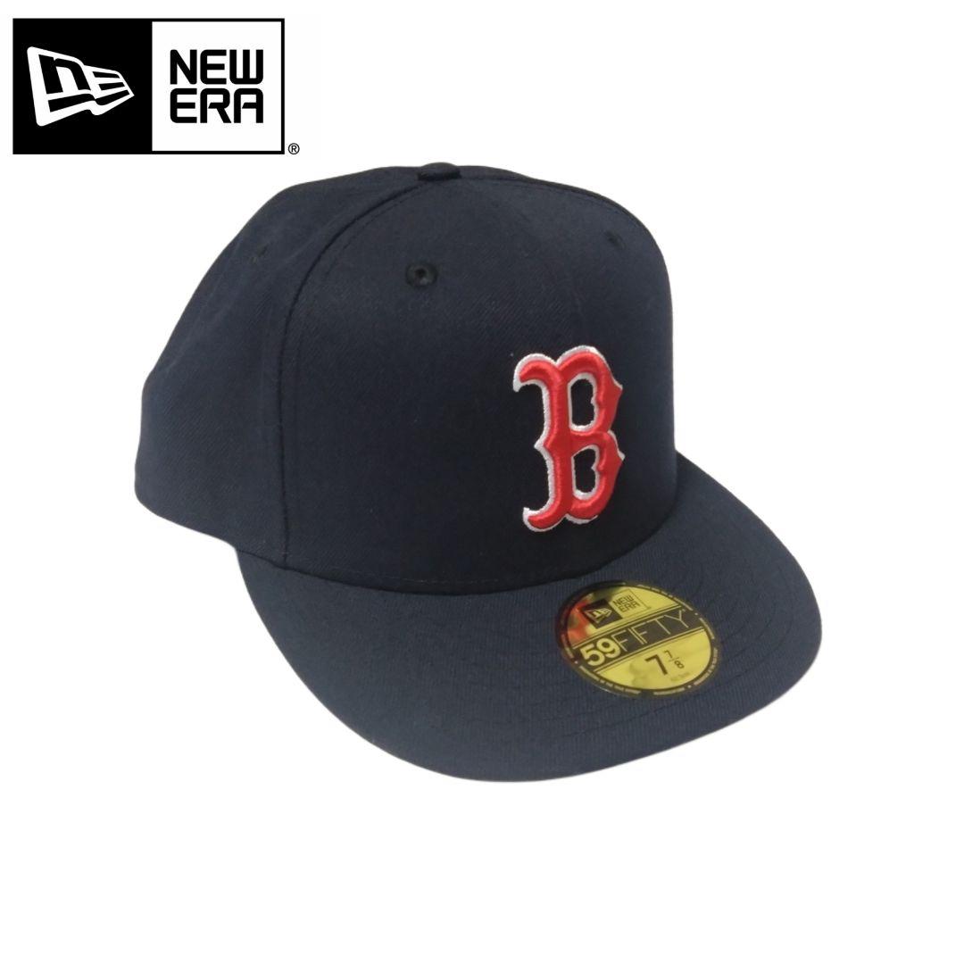 New Era 59FIFTY ベージュ/ネイビー キャップ 7 1/8