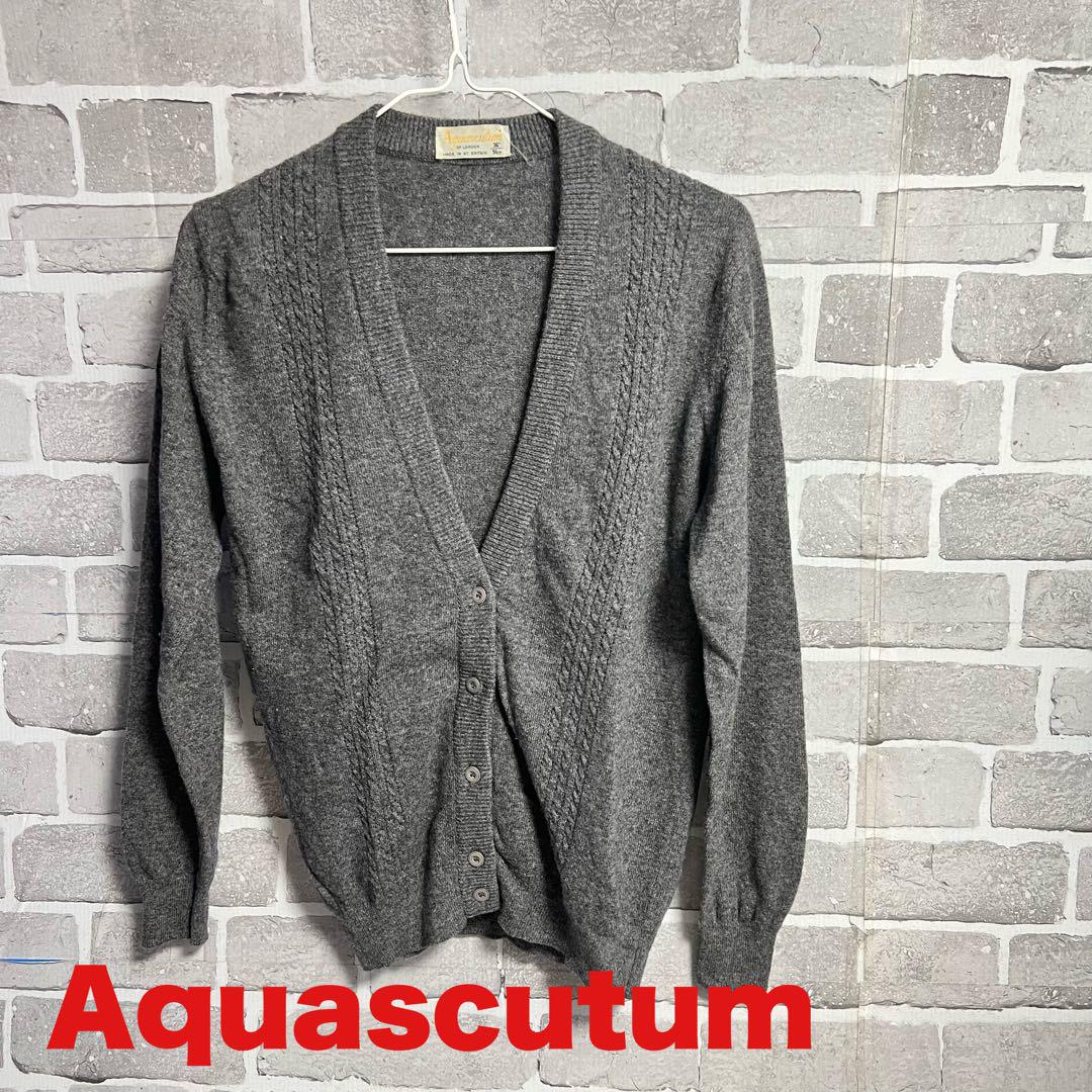 Aquascutum カーディガン　36表記レディースM アクアスキュータム