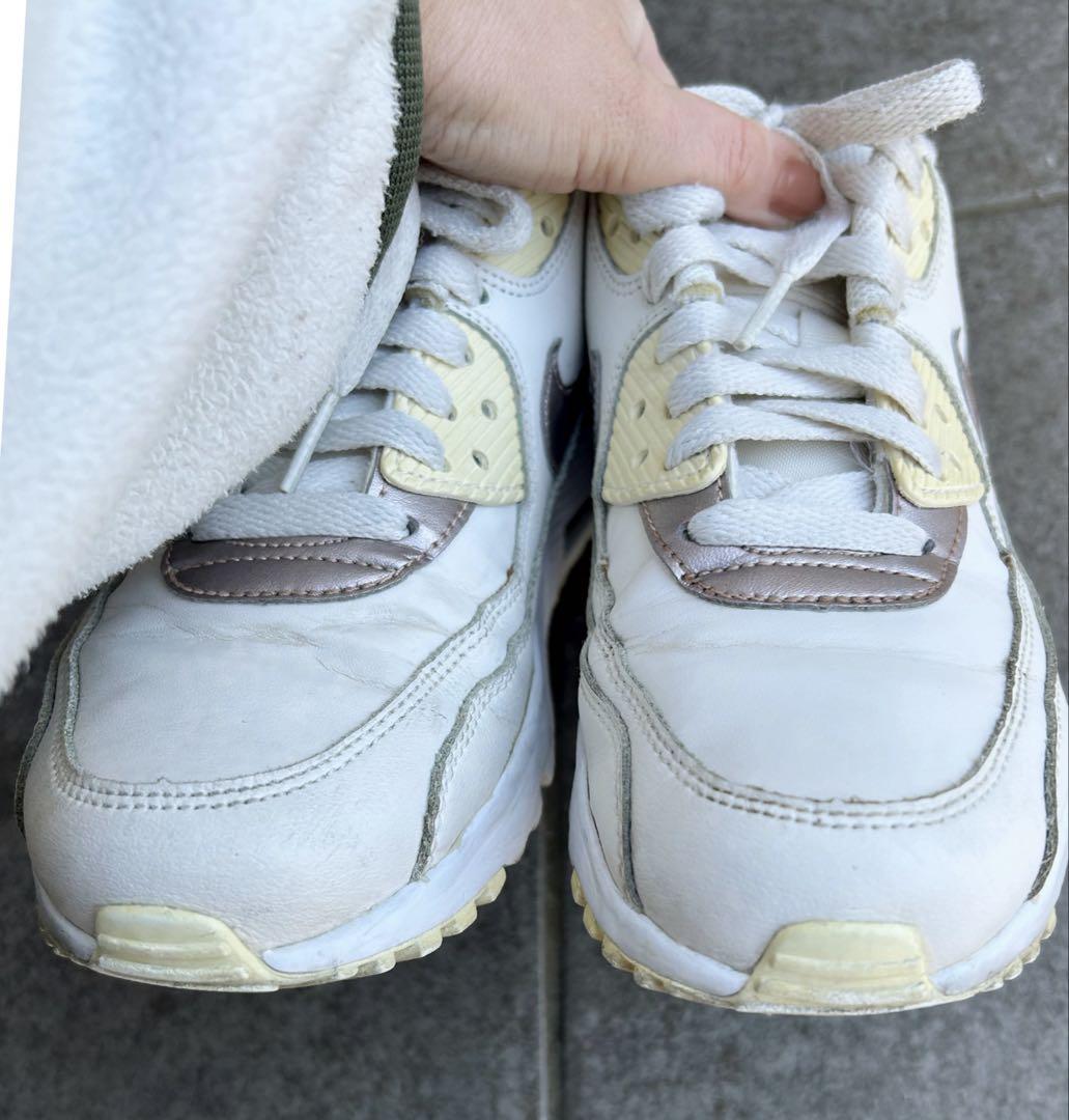 値下げ中♡即購入OK♡NIKE AIR MAX 90 LEATHER (GS) - メルカリ