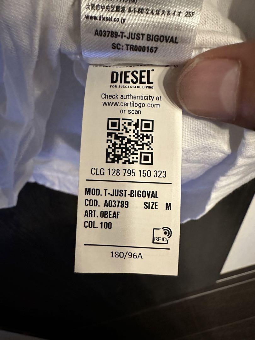 DIESELディーゼル オーバルDロゴ　Tシャツ　サイズM