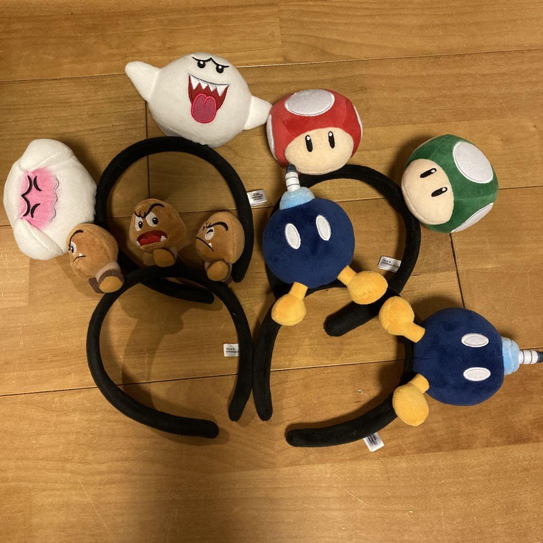 USJスーパーマリオキャラクターカチューシャセット売り