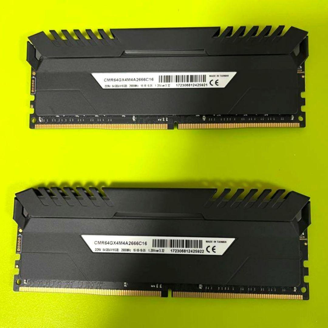Corsair RGB DDR4-2666 16GB×2枚 合計32GB