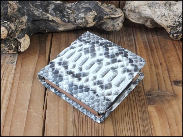 金運UP★ゴダン ダイヤモンドパイソン革二つ折財布 ビルフォード8098Nat