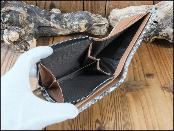 金運UP★ゴダン ダイヤモンドパイソン革二つ折財布 ビルフォード8098Nat