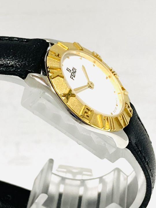 新作セール 超美品 FENDI フェンディ 電池&ベルト新品交換済み レディース腕時計 IksNA-m57730256582 爆買い2022
