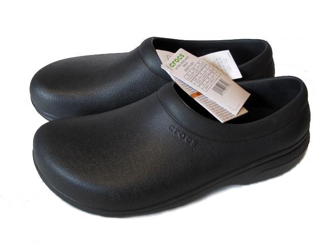 crocs ON THE CLOCK WORK SLIPON ブラック