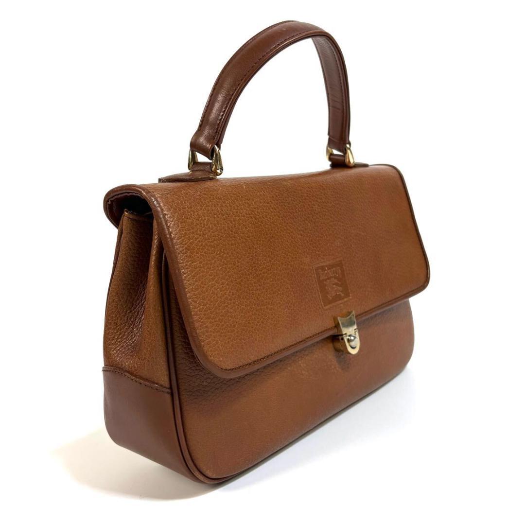 【美品】BURBERRY レザー ワンハンドル ハンドバッグ ノバチェック