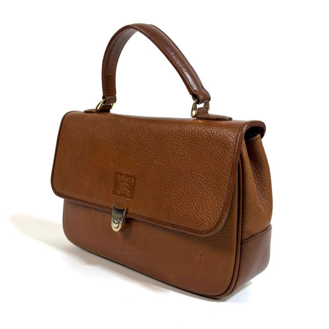 【美品】BURBERRY レザー ワンハンドル ハンドバッグ ノバチェック
