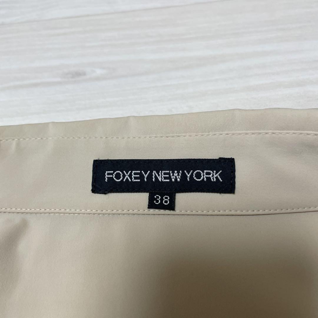 FOXEY NEW YORK テーラード ストレッチ ジャケット 38 ベージュ