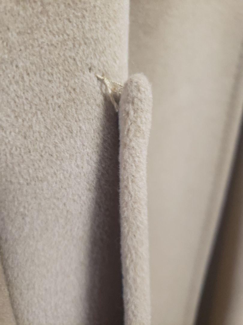 【最終価格】Max Mara　アンゴラロングコートシルバータグ