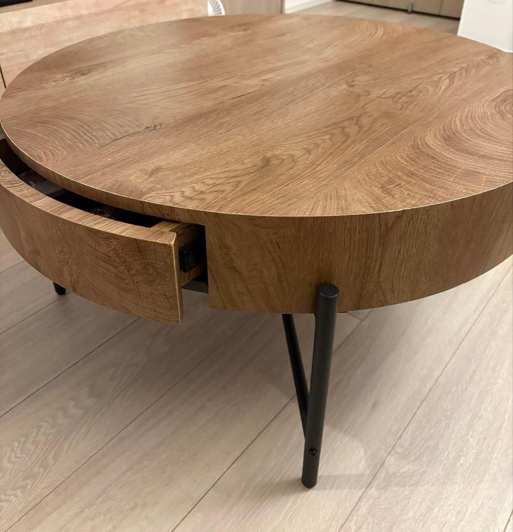 円形ダイニングテーブル 引き出し付き MARWIL-DEMENAGEMENTS_CH