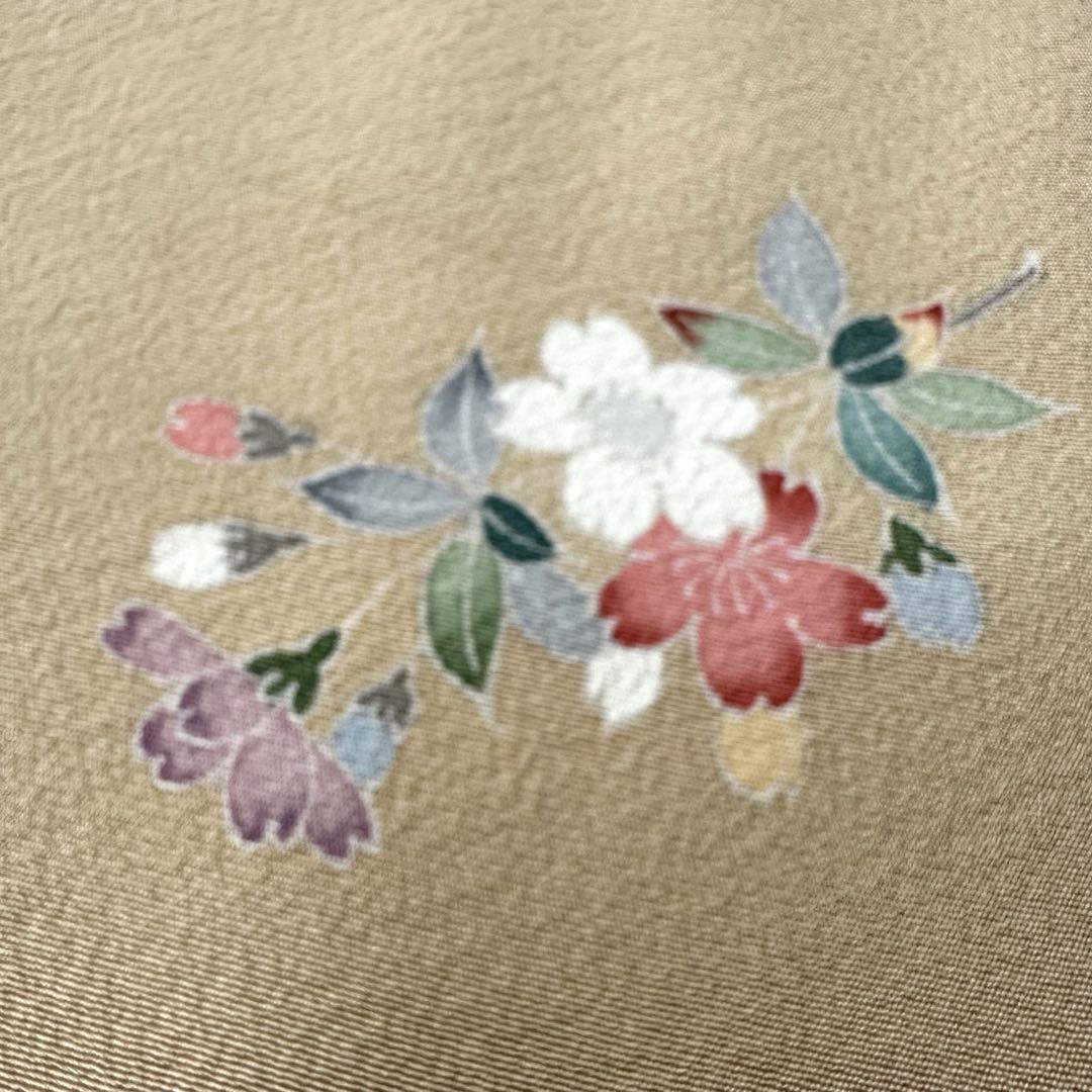通販ファッション - 小紋 友禅の飛び柄 上品な花模様 着物 正絹