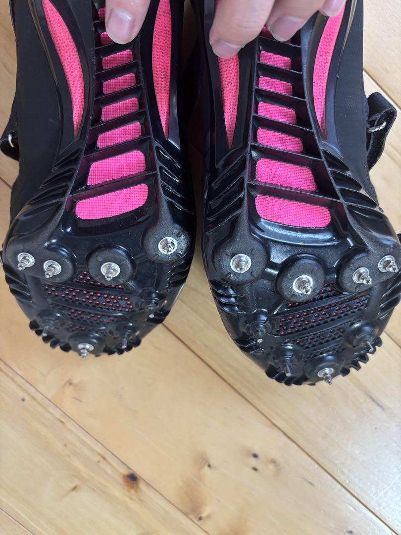 asics OVERDRIVE スパイクシューズ ブラック/ピンク