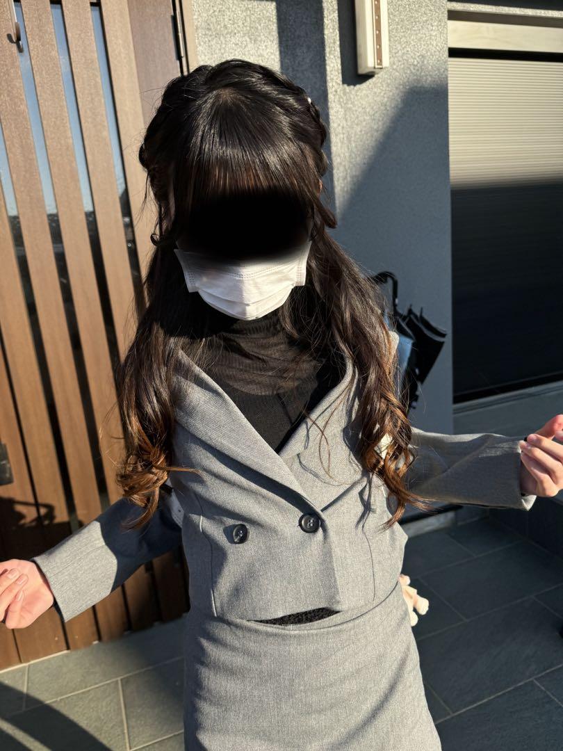 ZARAセットアップ グレー 卒業式 小学校