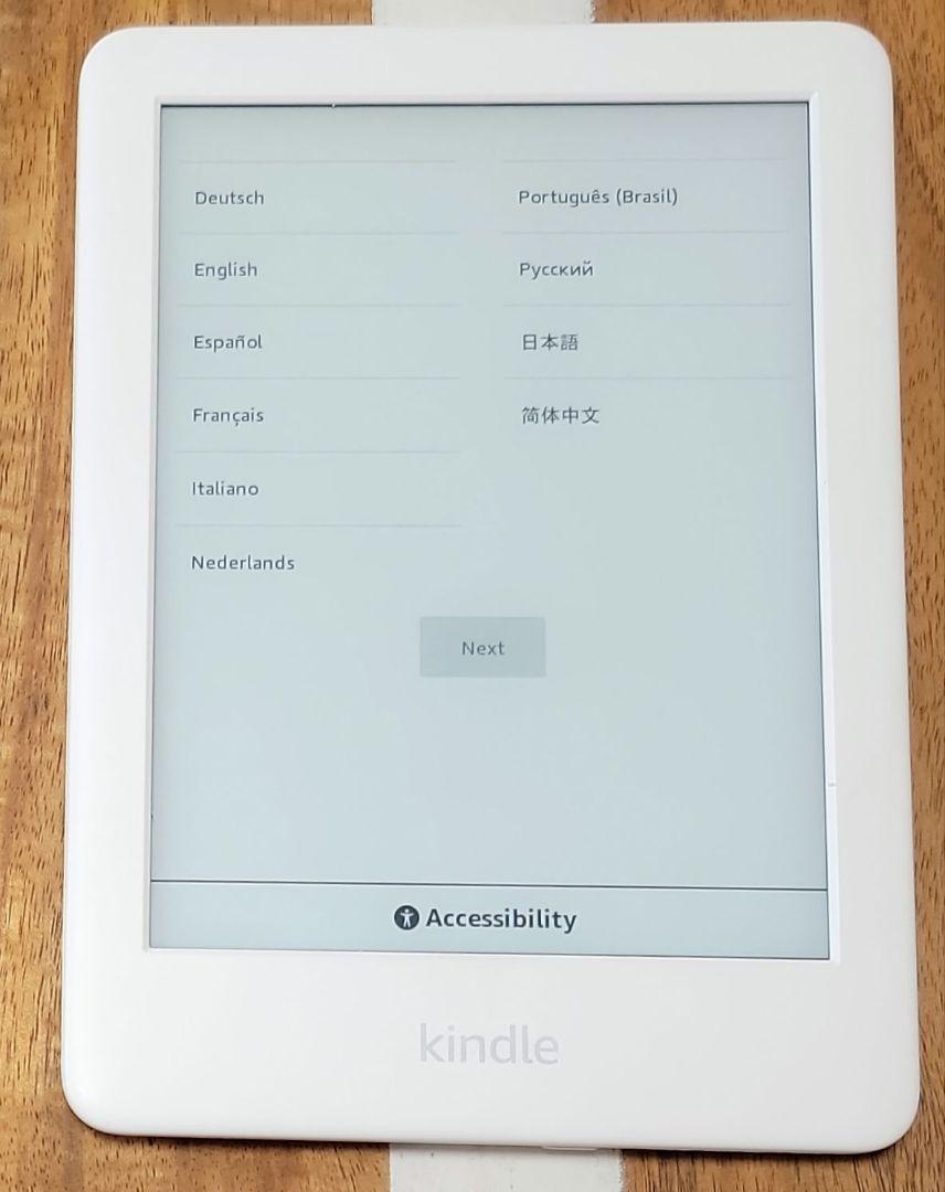 ホワイト Kindle 10世代 電子書籍リーダー 本体