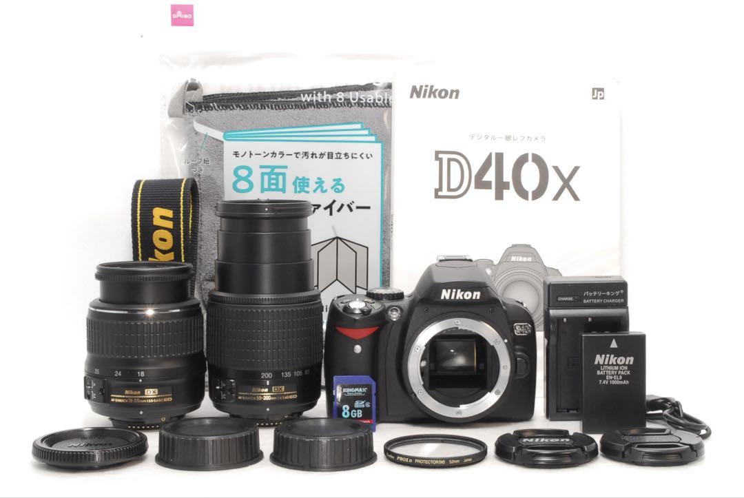 428 様フォロー割_Nikon D40x ❤️ダブルレンズ❤️一眼レフカメラ