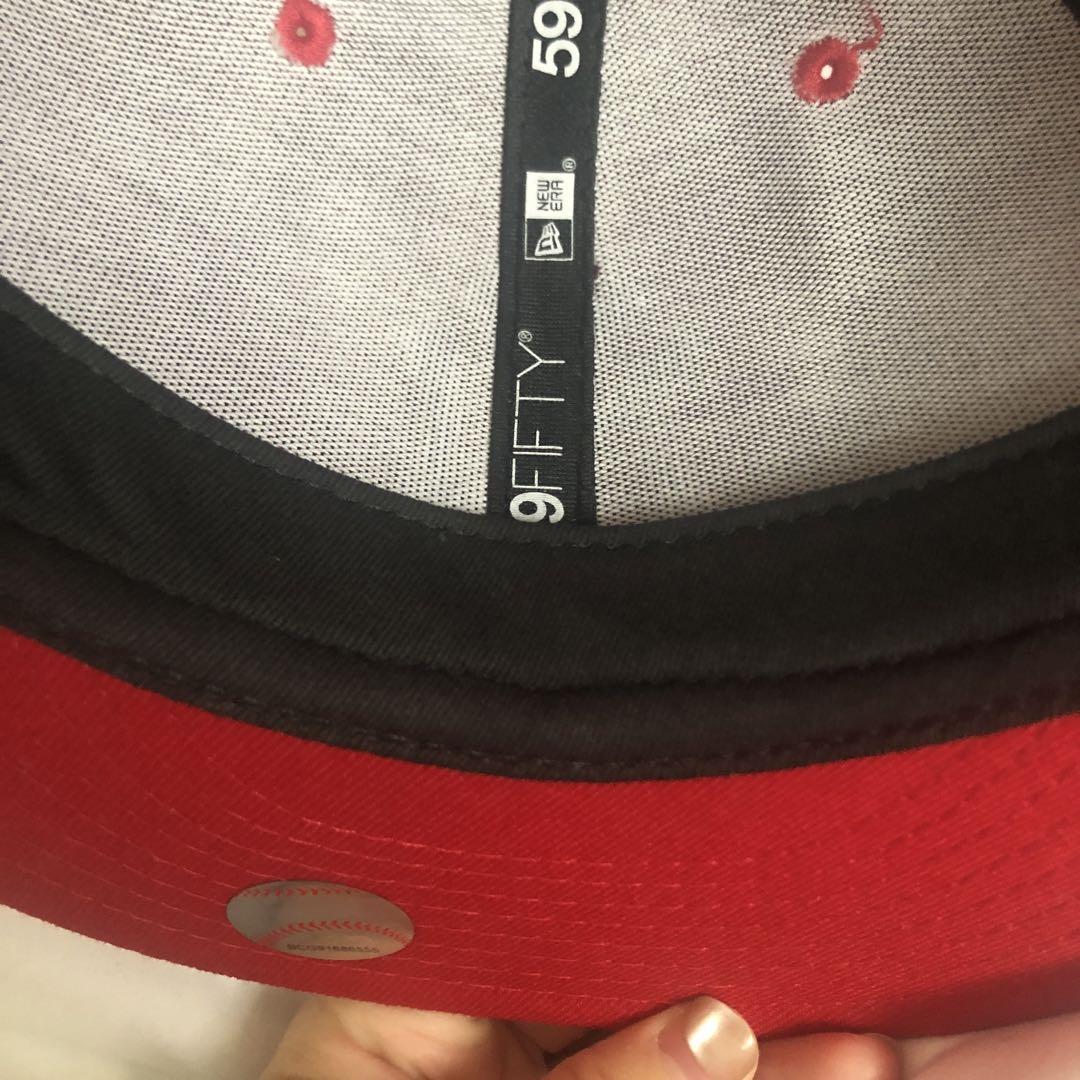 New Era 59FIFTY ニューヨーク・ヤンキース 赤新品同様