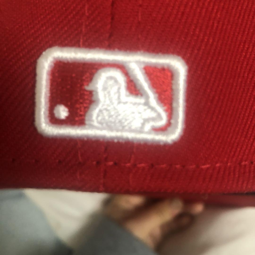 New Era 59FIFTY ニューヨーク・ヤンキース 赤新品同様