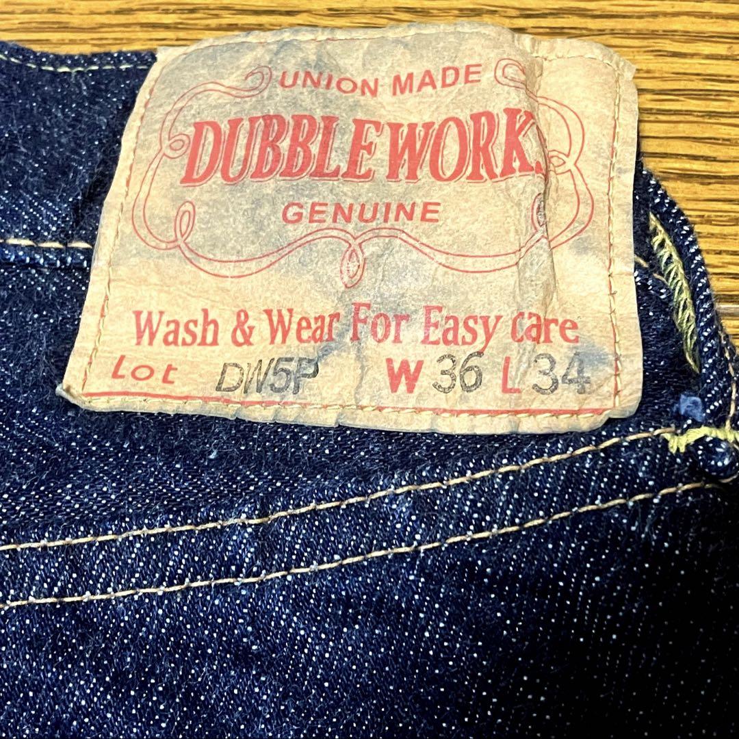 濃紺 DUBBLEWORKS ダブルワークス DW5P W36 ウエアハウス