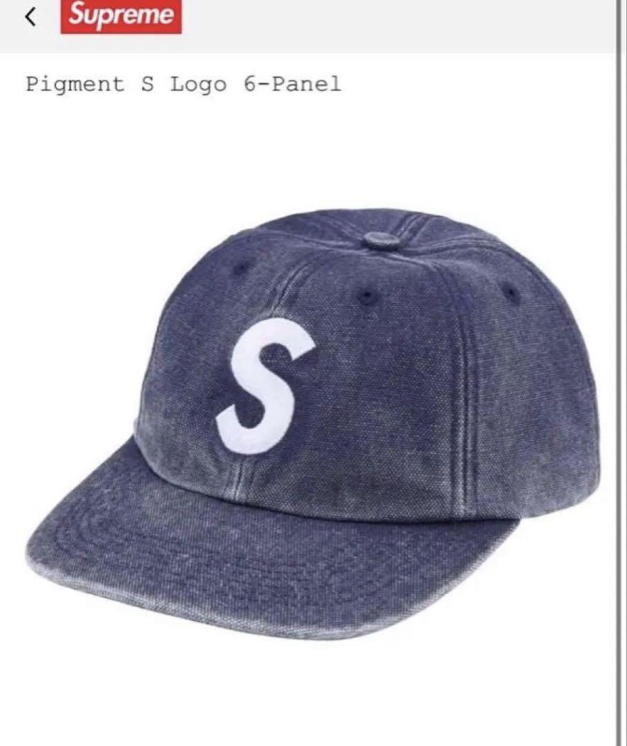 帽子 Supreme Pigment S Logo 6-Panel Cap Navy