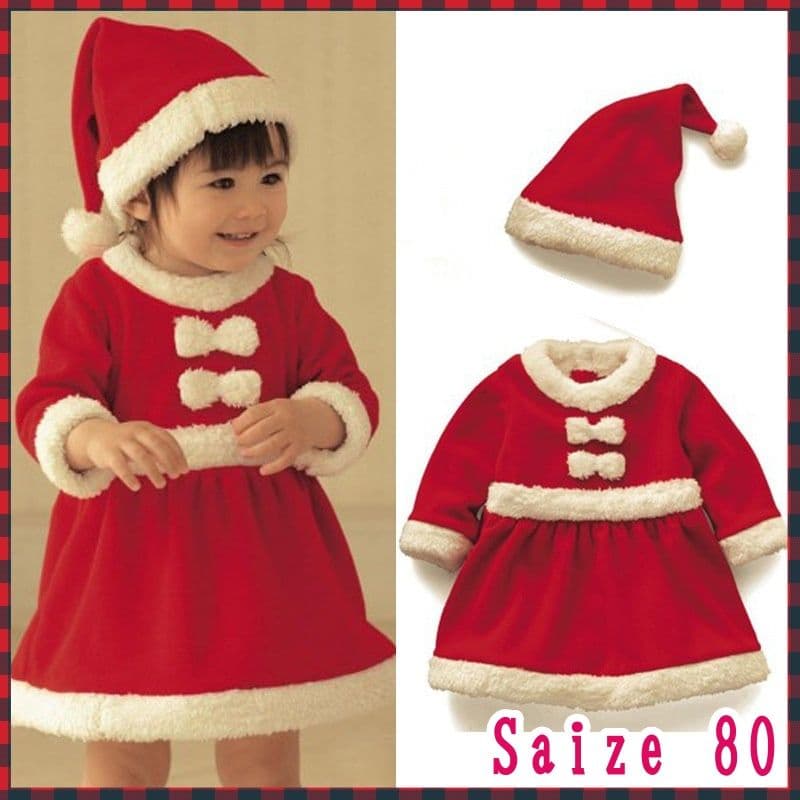 メルカリ サンタ ワンピース コスプレ 子供 キッズ ベビーサンタ 女の子 ベビー服 女の子用 95cm 999 中古や未使用のフリマ