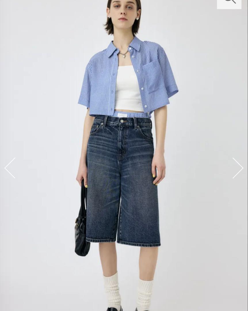 MOUSSY RELAX ショーツ ブルー