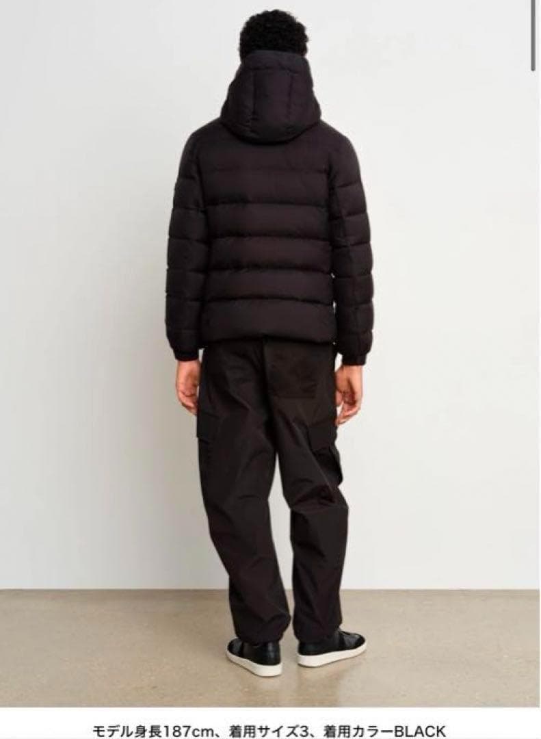 24年製 XL タトラス カシマーゾ ブラック ダウンジャケット ロゴプリント