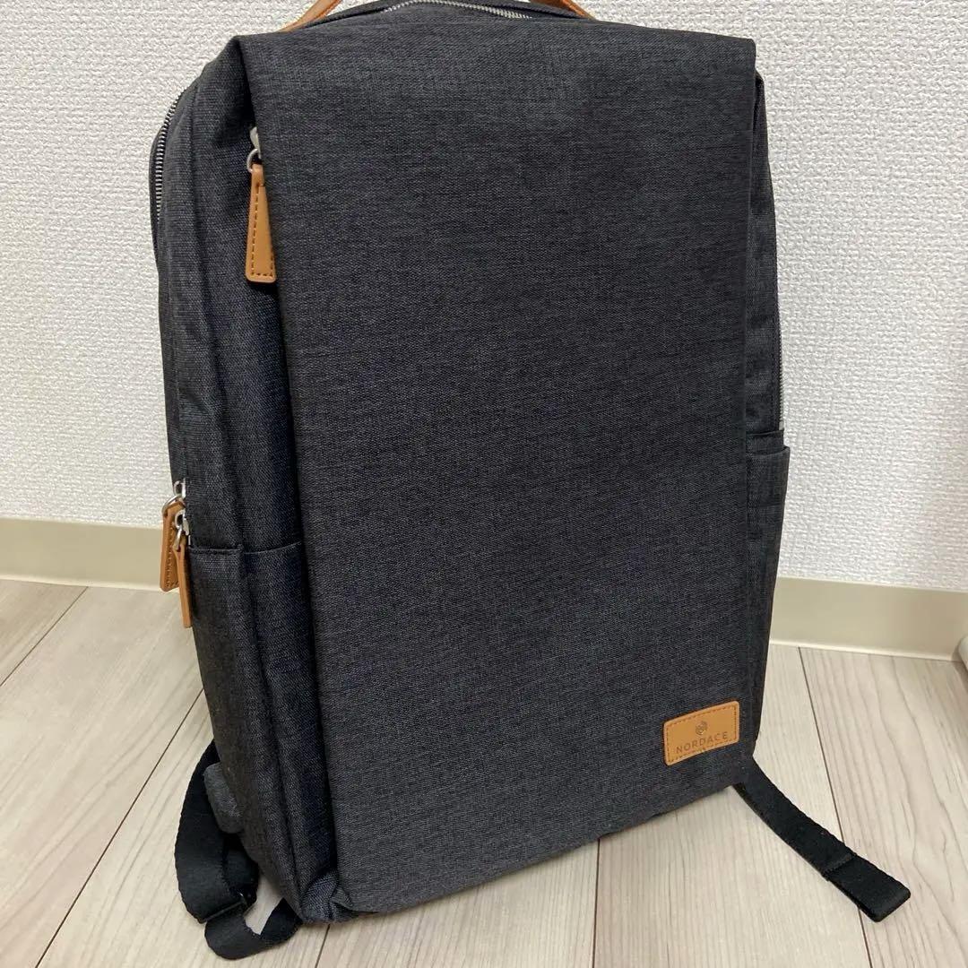【未使用】NORDACE 軽量デイリー多機能リュック　バックパック　ダークグレー
