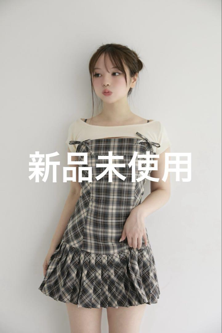 Mサイズ andmary Karen check mini dress ⑥ andmary Karen check mini dress - メルカリ