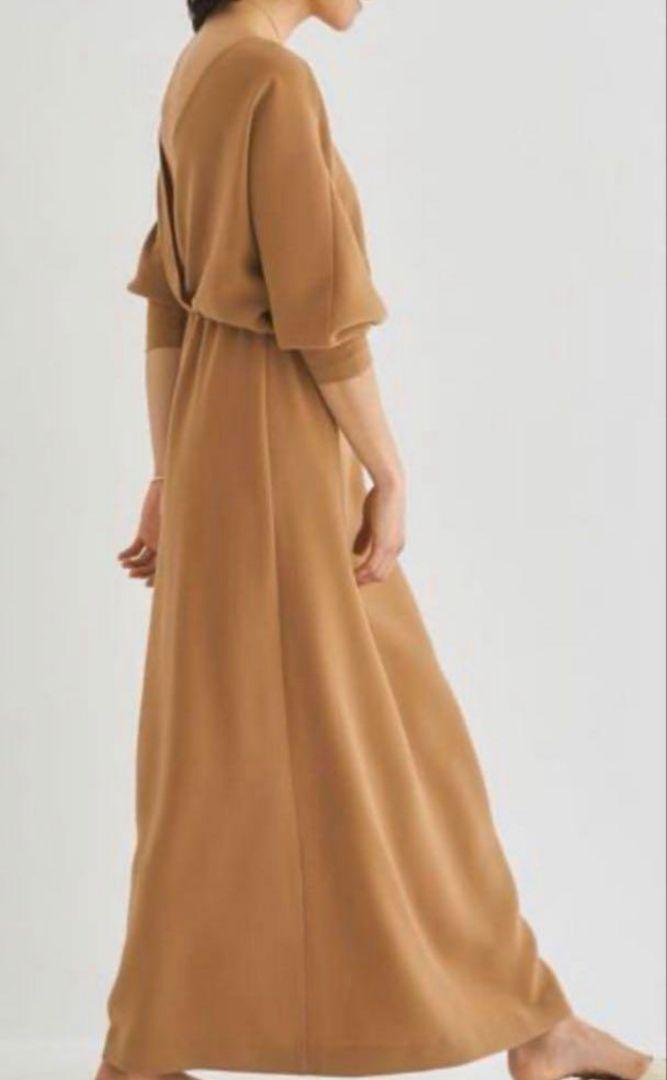 SEA シー　ダブルフェイスジョーゼットドレス