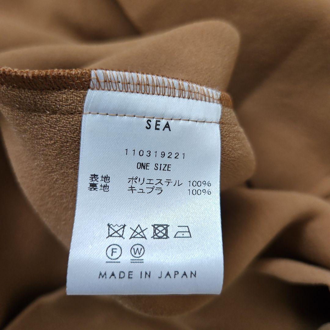 SEA シー　ダブルフェイスジョーゼットドレス
