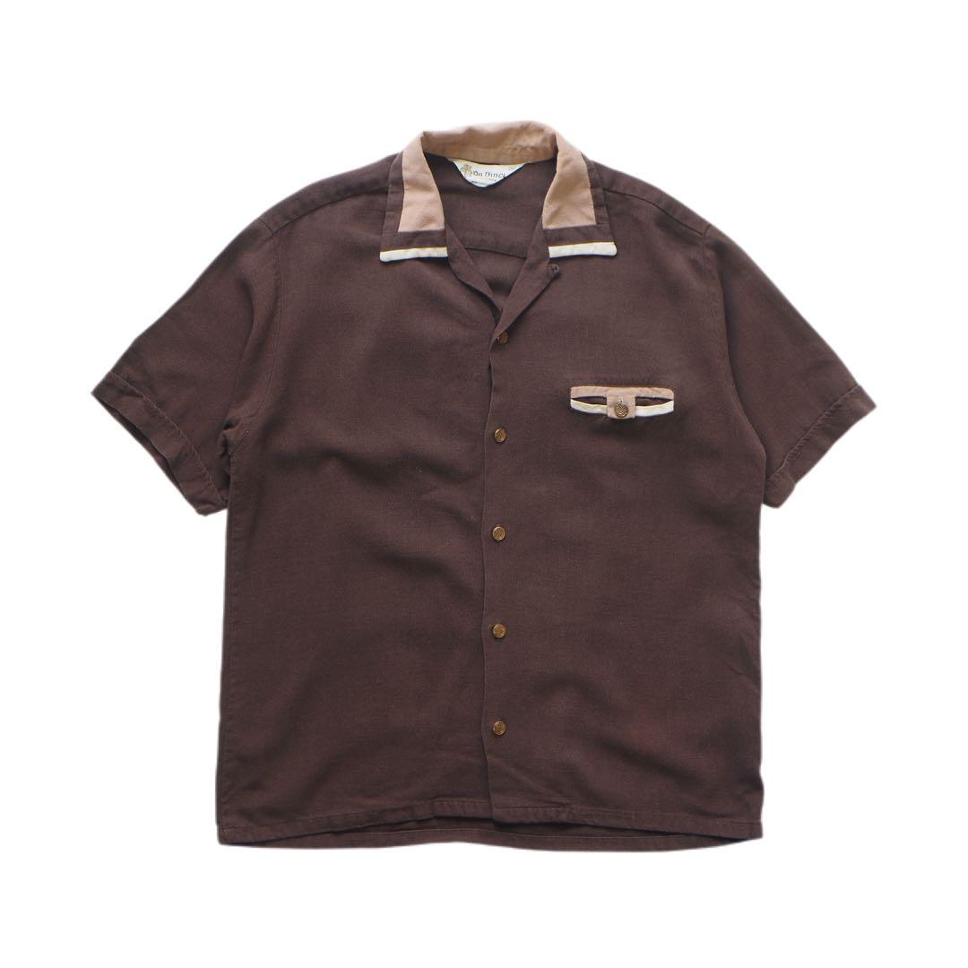 激レアUSA製 Da Vinci 開襟シャツ ヴィンテージ 50s 50s Da Vinci Open Collar Rayon Shirt USA製 | VOLAR