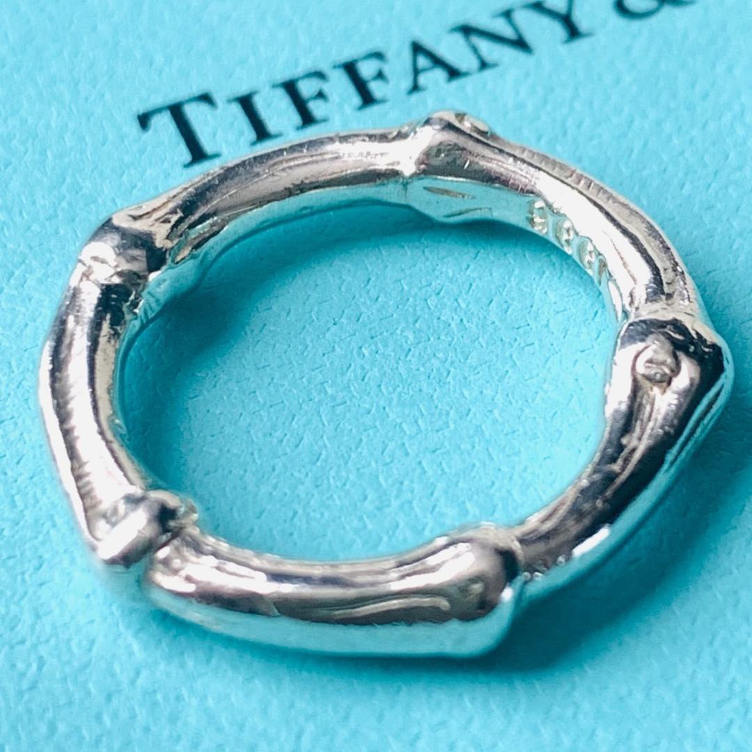 希少 Tiffany ティファニー 大きい リング 指輪 バンブー 17号相当