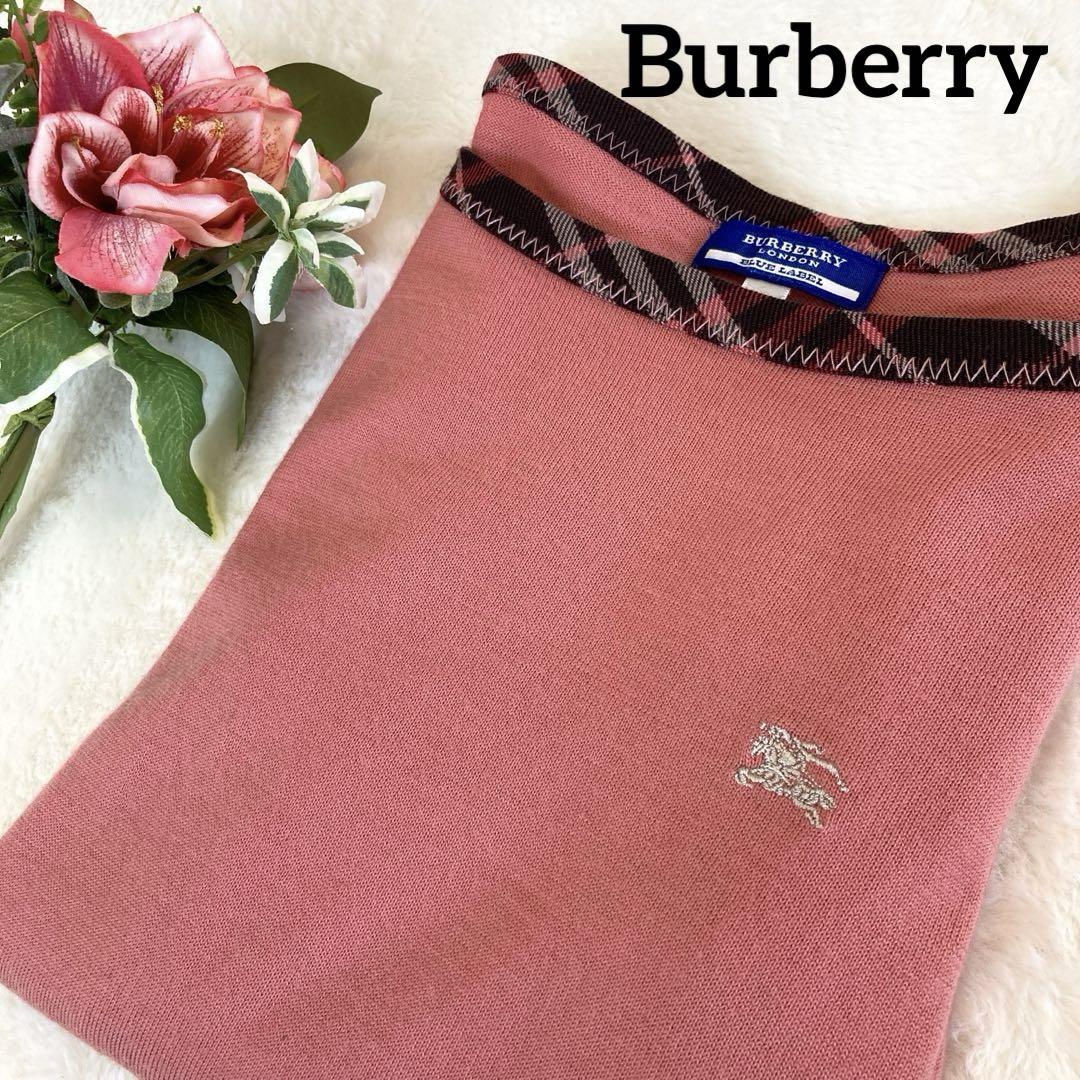 Burberry ウール100%七分袖ニット 極美品