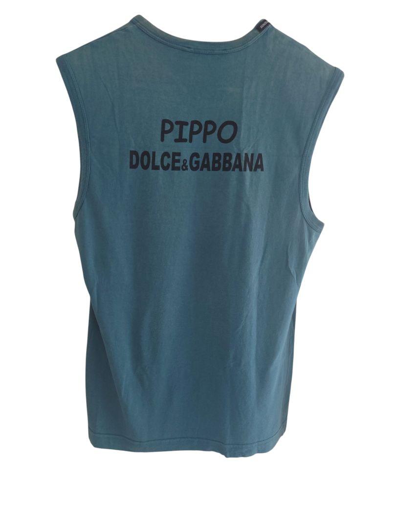 Dolce & Gabbana ノースリーブタンクトップ 水色 イタリア Dolce & Gabbana 希少品✨️グーフィー タンクトップ - メルカリ