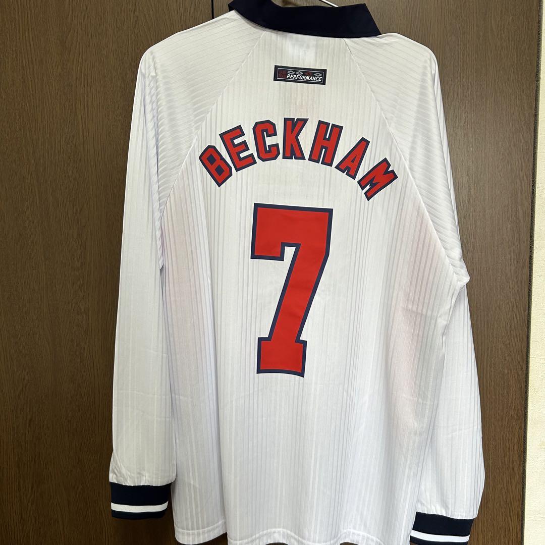 卸売り1998 イングランド代表 ベッカム ユニフォーム L フットサル
