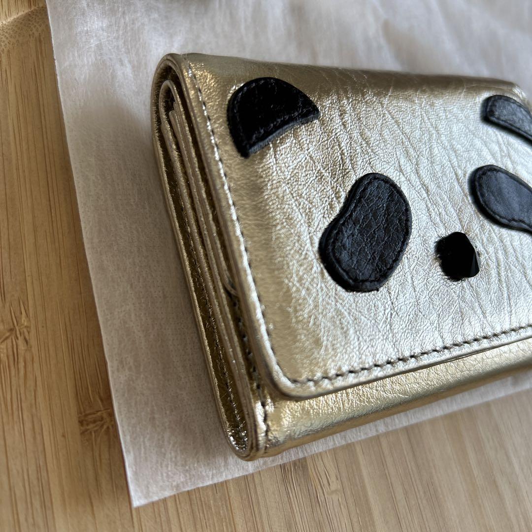 ANTEPRIMA アンテプリマ 三つ折り財布 パンダ ゴールド 財布 フェリシモ ANTEPRIMA アンテプリマ 三つ折り財布 パンダ
