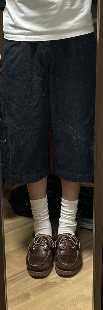 デニム ハーフパンツ ジョーツ ショーツ 濃紺 膝下丈 Beno 海外ストリート
