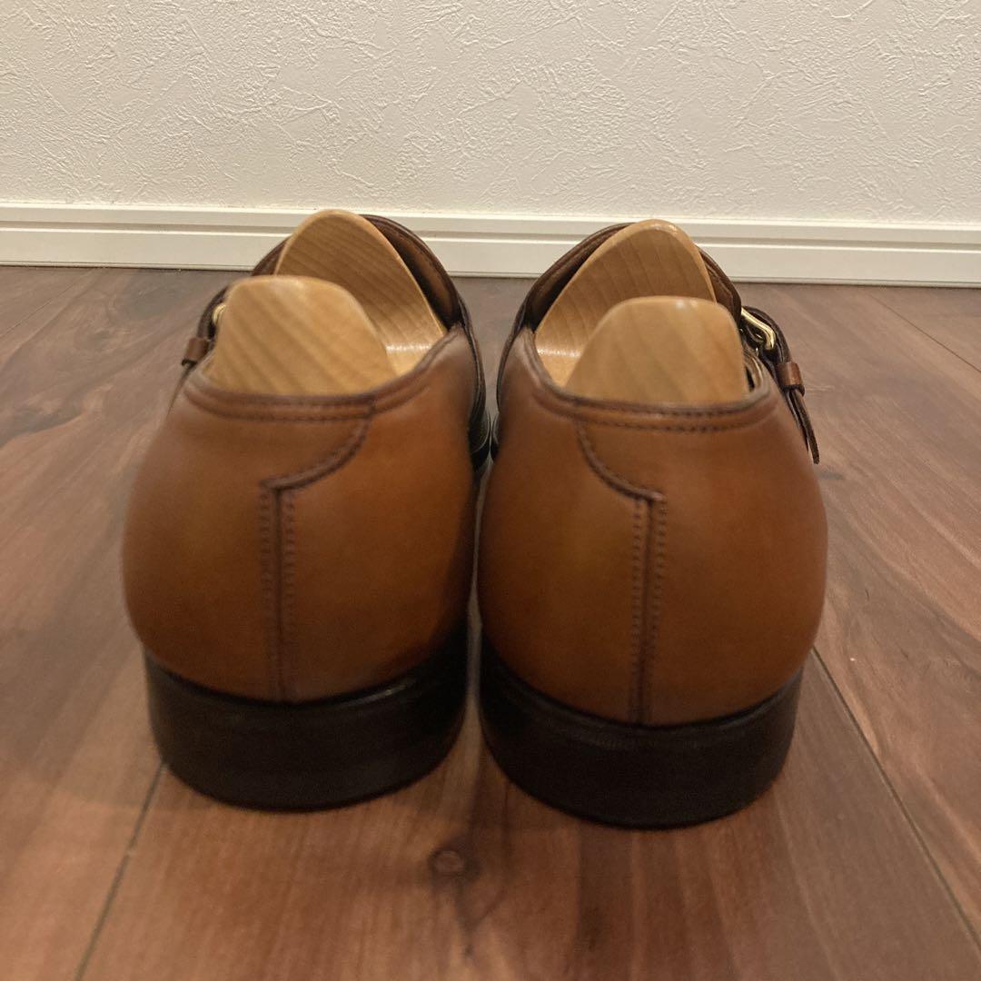 【極美品】ジョンロブ SHAW 2410 ローファー シングルモンク ブラウン