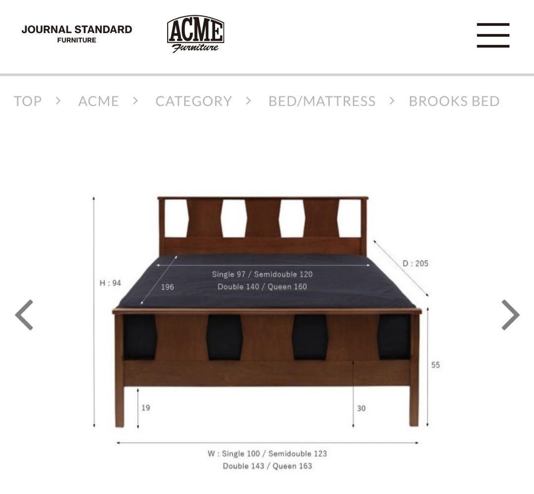 ACME Furnitureアクメファニチャーダブルベッド
