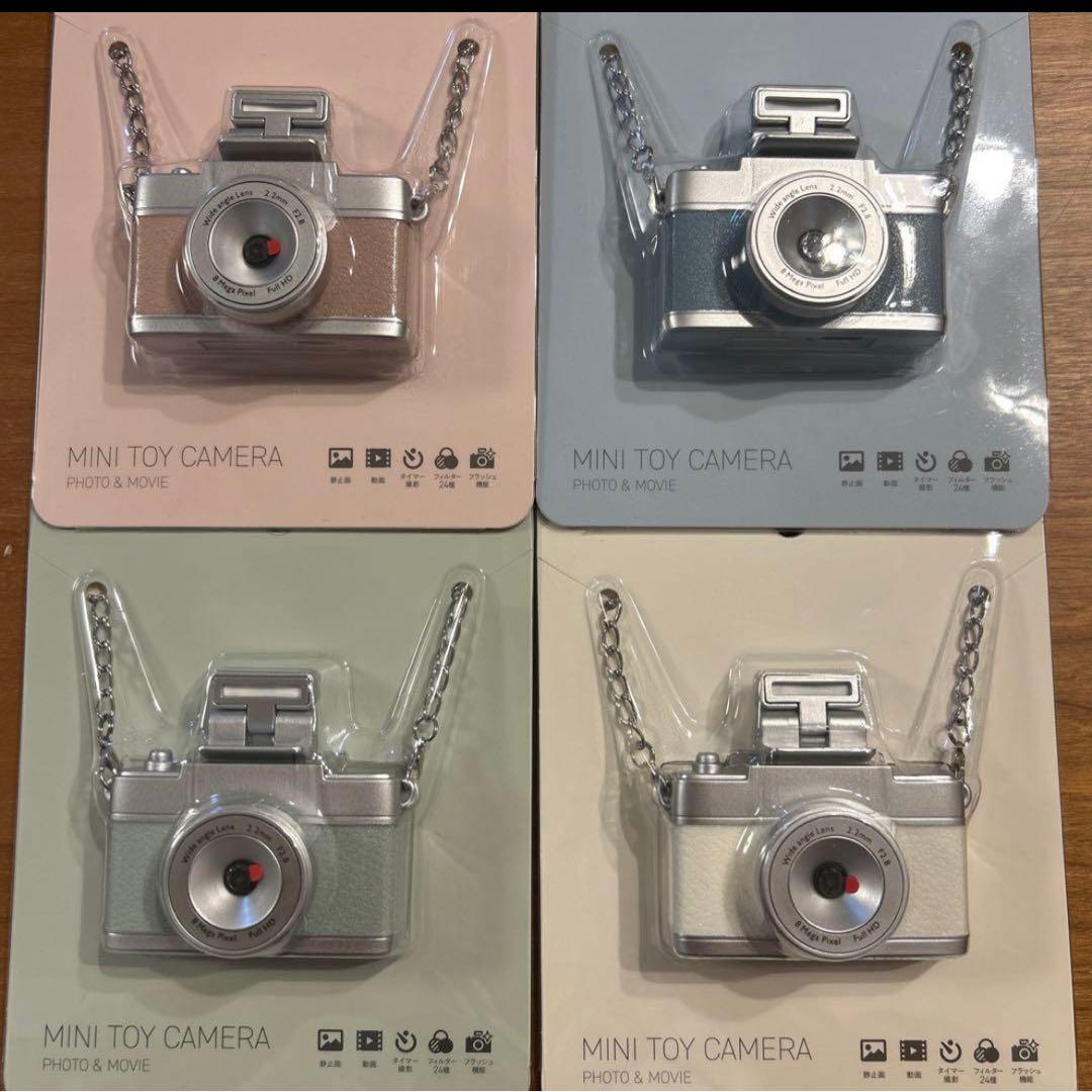 3coinsミニトイカメラ 4色セット目立った傷や汚れなし