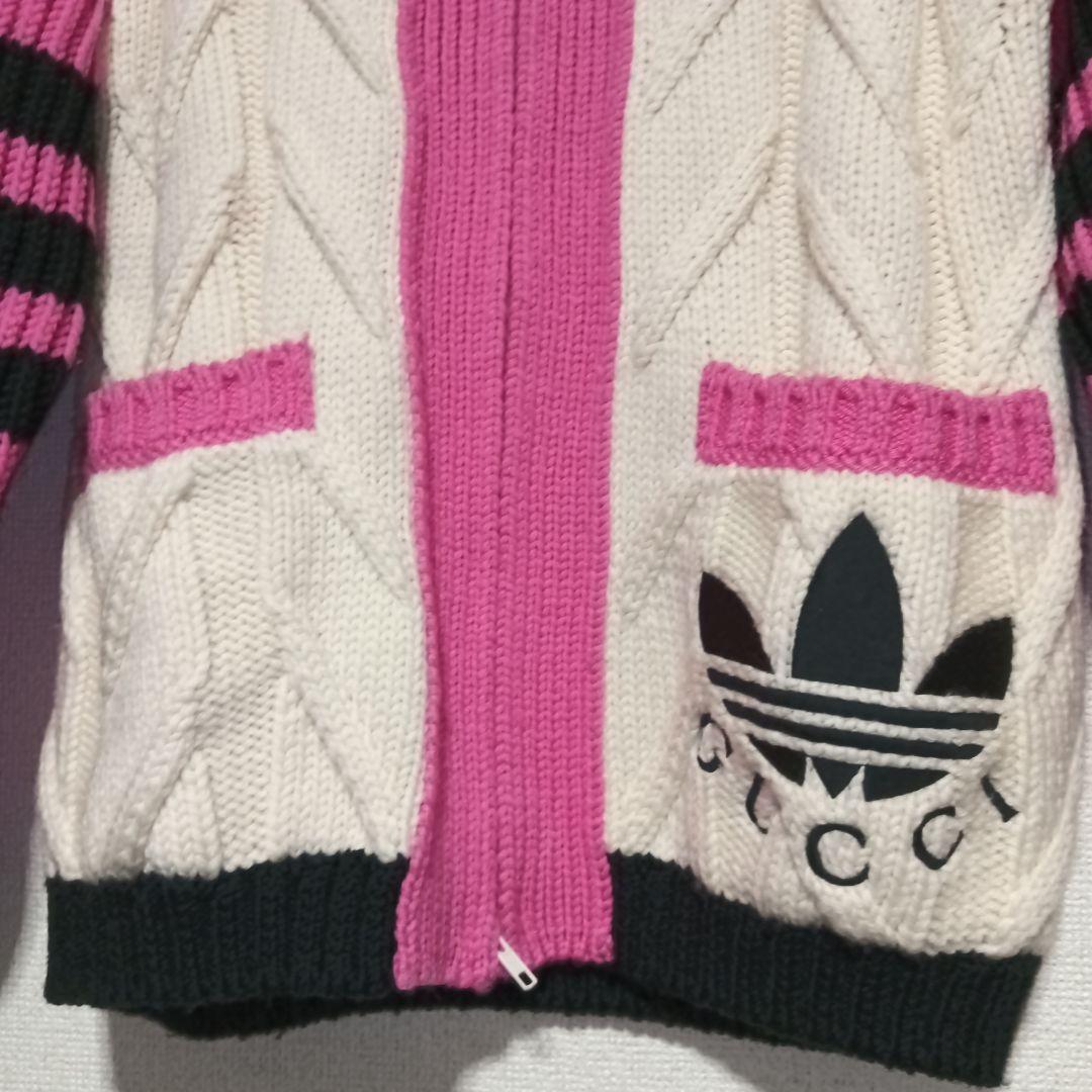 GUCCI adidas カーディガン ジップアップ サイズXXS ピンク