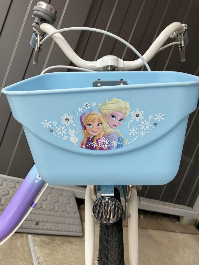 かか キッズ自転車 アナと雪の女王 アナ雪18インチ 補助輪 ヘルメット