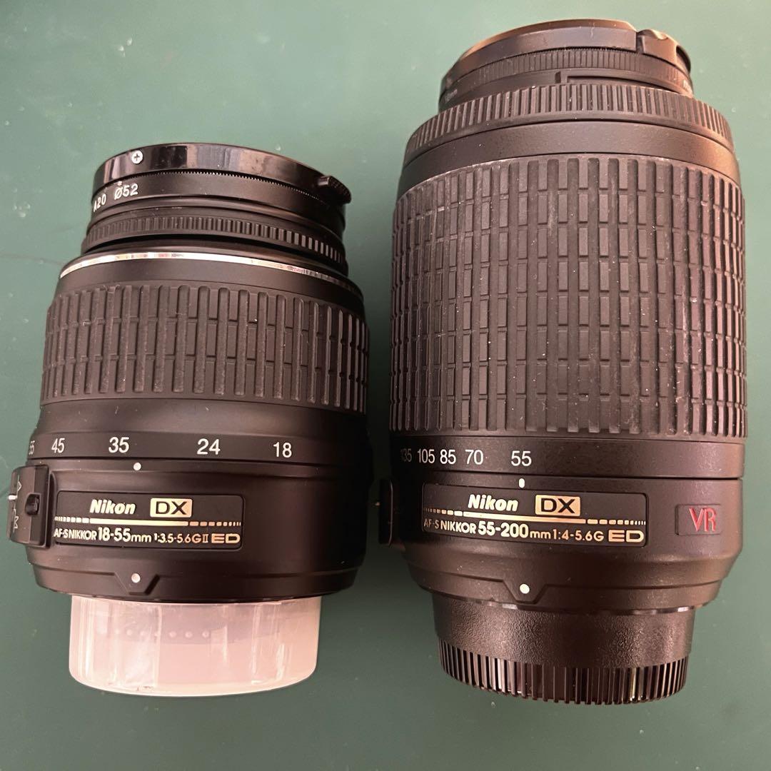 カメラ入門にも！ Nikon D3000 デジタル一眼レフ ダブルレンズ